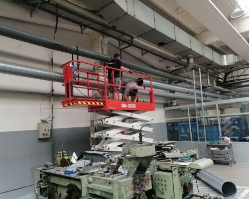 Replacement of the old and installation of a new spiro pipe, Žiar nad Hronom