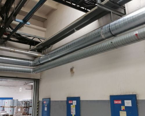 Replacement of the old and installation of a new spiro pipe, Žiar nad Hronom